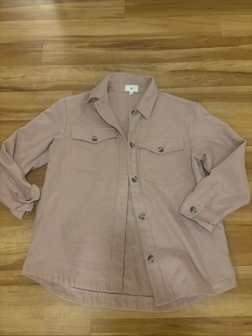 bp Blush Utility Shacket with Front Flap Pockets